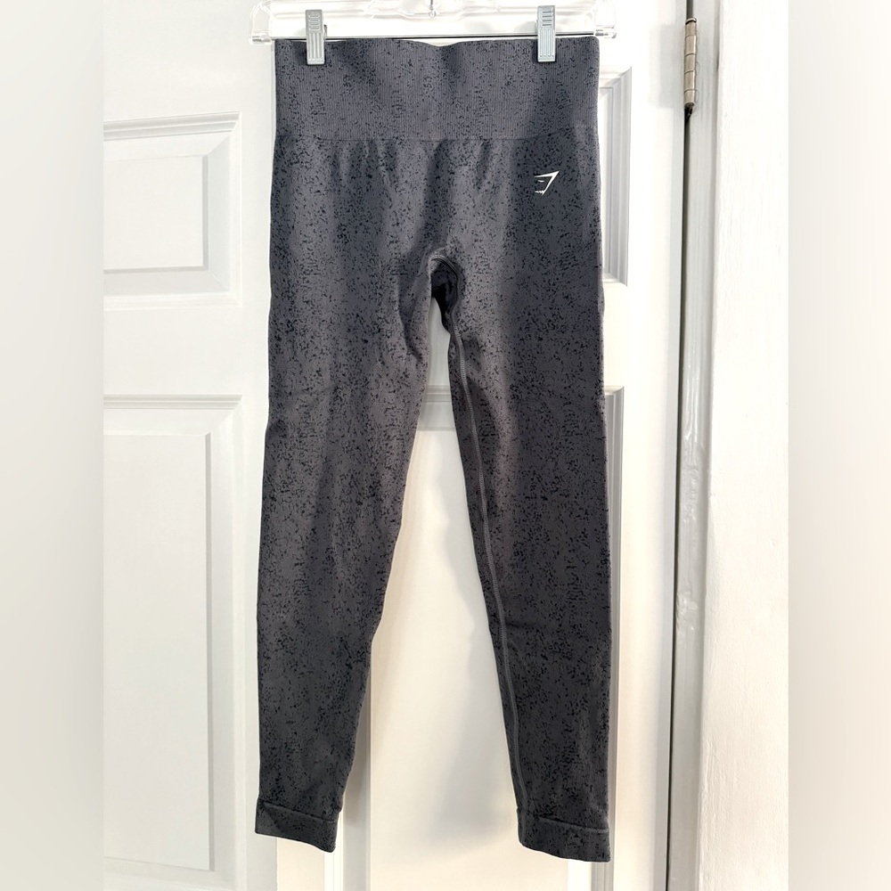 Gymshark Adapt Fleck Seamless Leggings - Evening Blue - size M